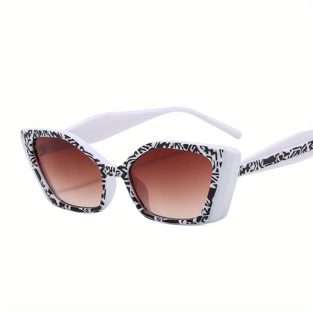 Marble Pattern Cat Eye Sunglasses UV400 Sun Shades