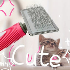 Self Cleaning Dog Brush Cat Brush Long Short Haired Pets Grooming Indoor Cats