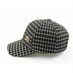 Plaid Pattern Sun Hat Classic Baseball Cap Lightweight Dad Hats For Women