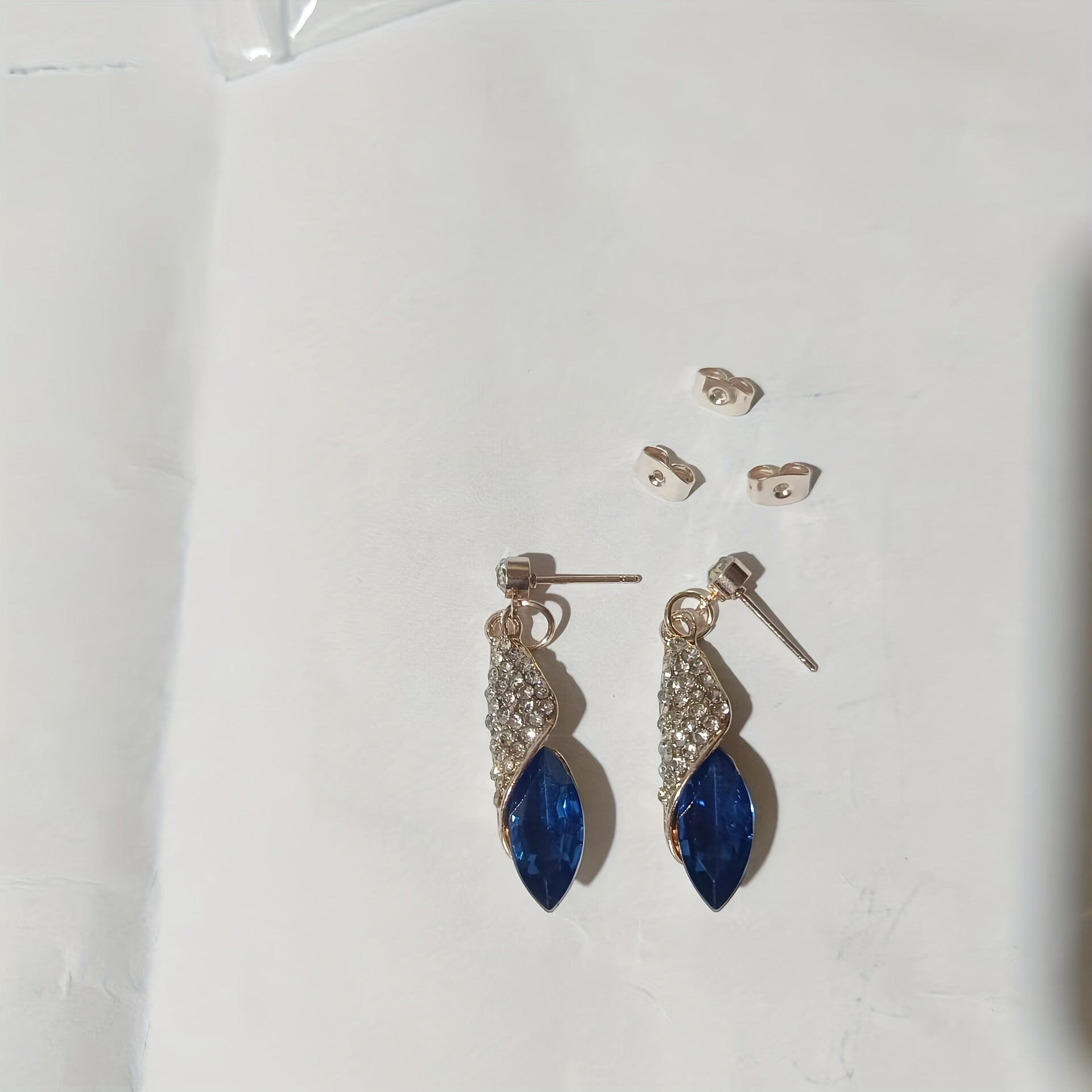 Vintage Teardrop Crystal Earrings for Women Girls Party Wedding