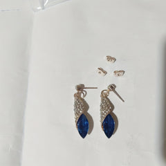Vintage Teardrop Crystal Earrings for Women Girls Party Wedding