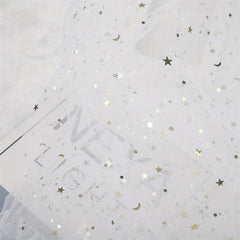 Glitter Star Mesh Fabric, Festive Gift Doll Skirt, 1/3/5 Yards Wide Sheer Fabric
