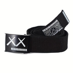Men's XX Canvas Leather Belt, 3 1/5-inch - Can Be Tied for 20 Years