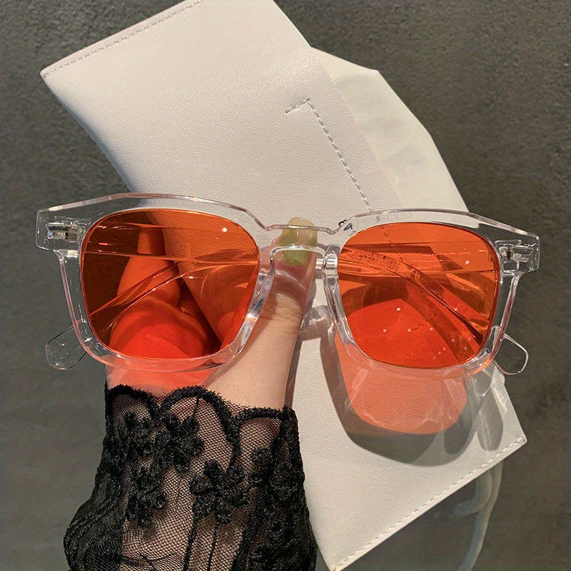 Y2K Square Sunglasses Rivet Decor Glasses UV400