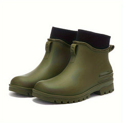 Winter Thickened Warm Short Boots Waterproof Working Rain Boots