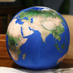 Spherical Earth Plush Toy Doll Realistic World Map Soft Material