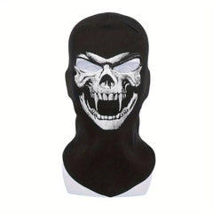 Halloween Ghost Headgear Outdoor Sunscreen Mask For Riding