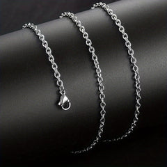 Men's Titanium Steel Necklace Hip hop Pendant with Chain