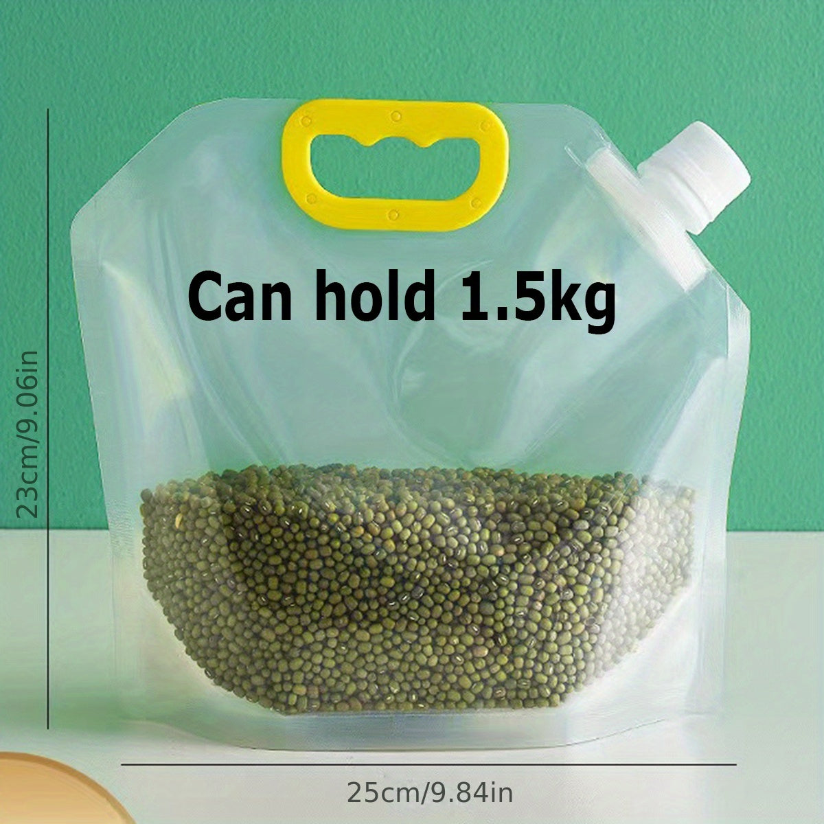 2pcs Spout Sealed Food Storage Bags Moisture Proof Stand Up Pouch