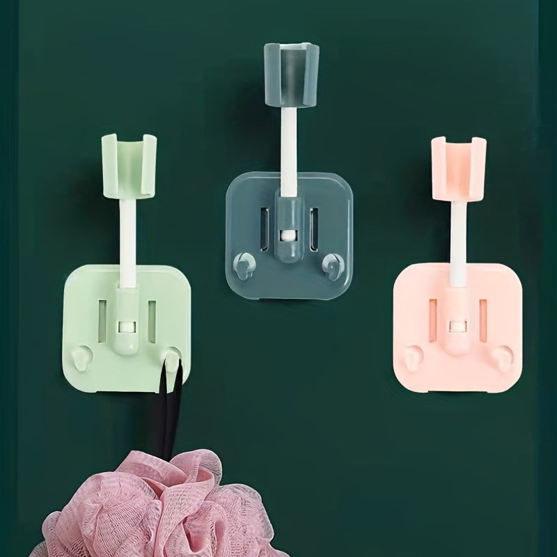360 Degree Adjustable Shower Head Stand Punch Green Pink