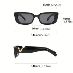 Square Frame Sunglasses Wrap Around Glasses UV400