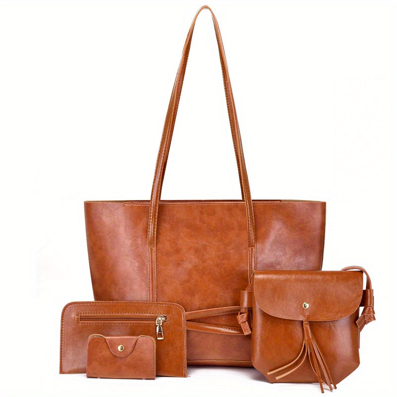 Minimalist Large Capacity Tote Bag Solid Crossbody Bag Women's Handbag