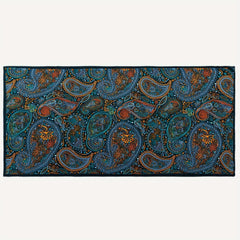 Paisley Print Satin Head Wrap Scarf Silk Large Shawl Hair Accessories