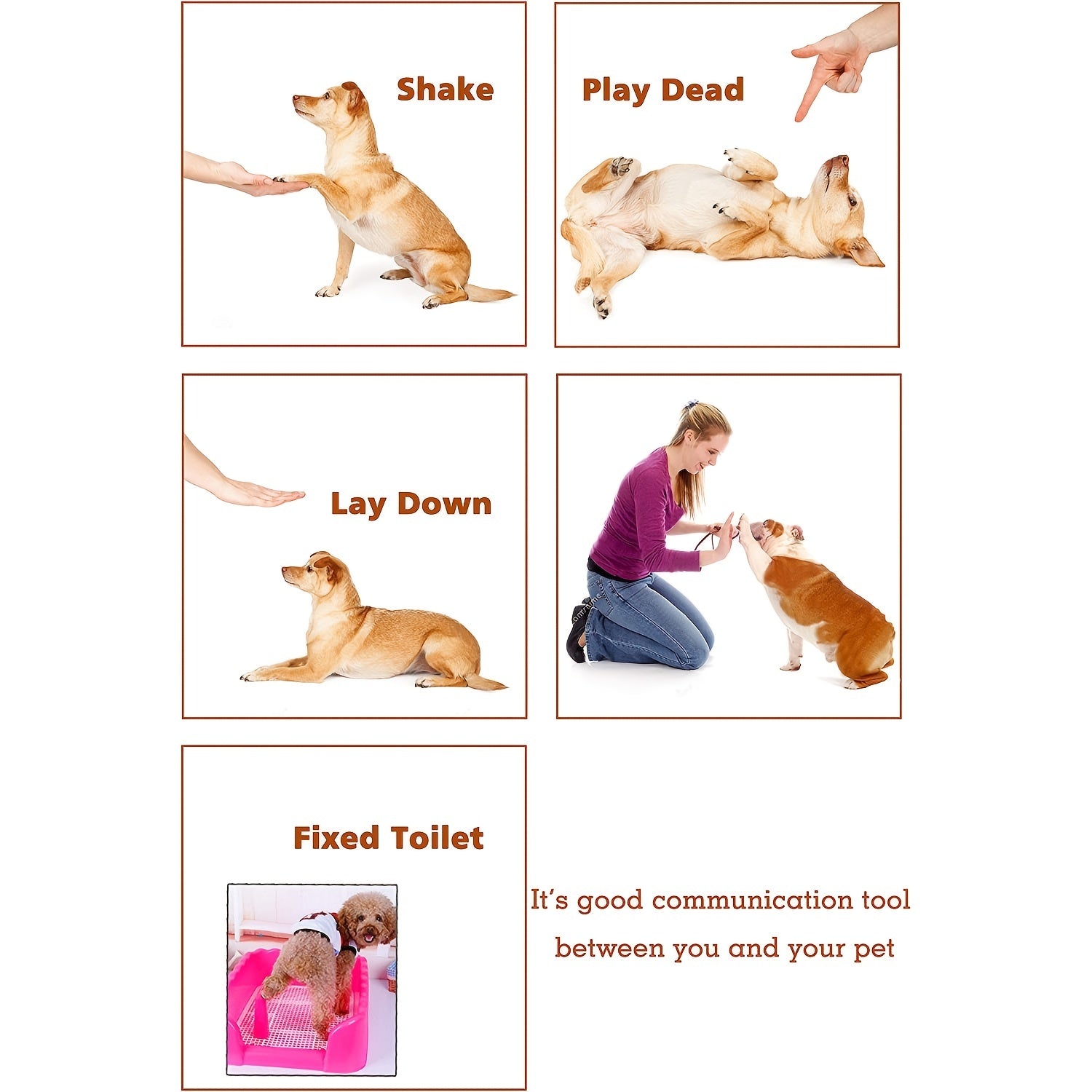 2pc Pet Training Clickers with Wrist Strap - Easy Dog Training