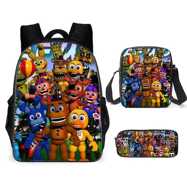 16inch FNAF Bear School Bags Kids Backpack