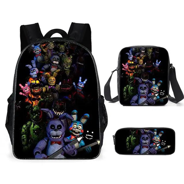 16inch FNAF Bear School Bags Kids Backpack