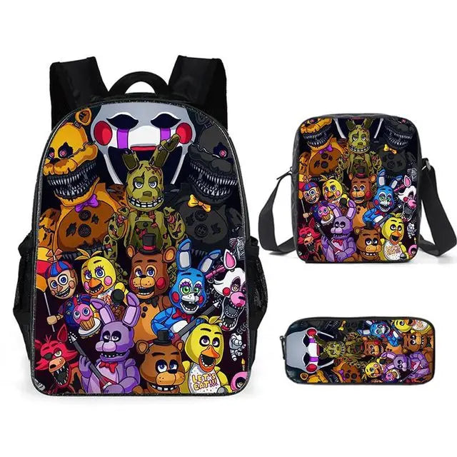 16inch FNAF Bear School Bags Kids Backpack