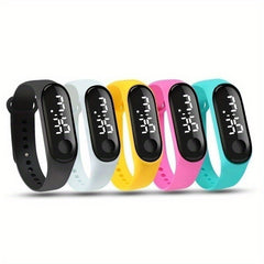 2pcs Touch LED Watch Silicone Strap Sports Bracelets
