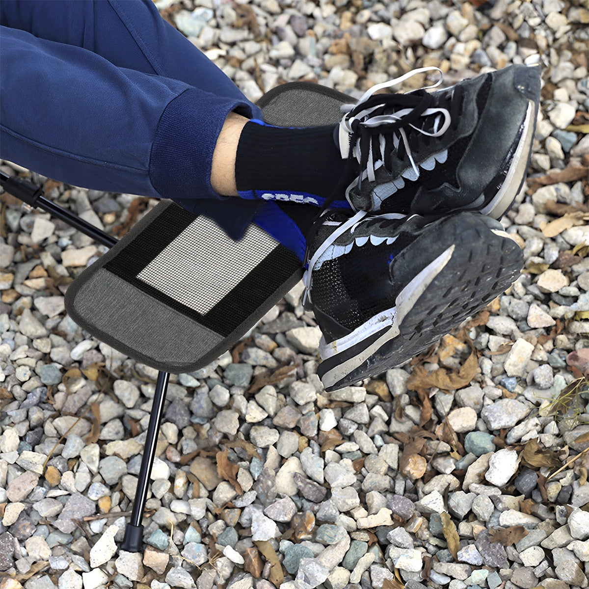 Portable Camping Chair with Detachable Foot Rest