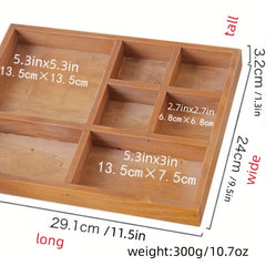 Retro Wooden Storage Box Daily Desktop & Cosmetics Storage