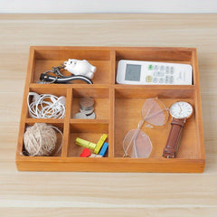 Retro Wooden Storage Box Daily Desktop & Cosmetics Storage