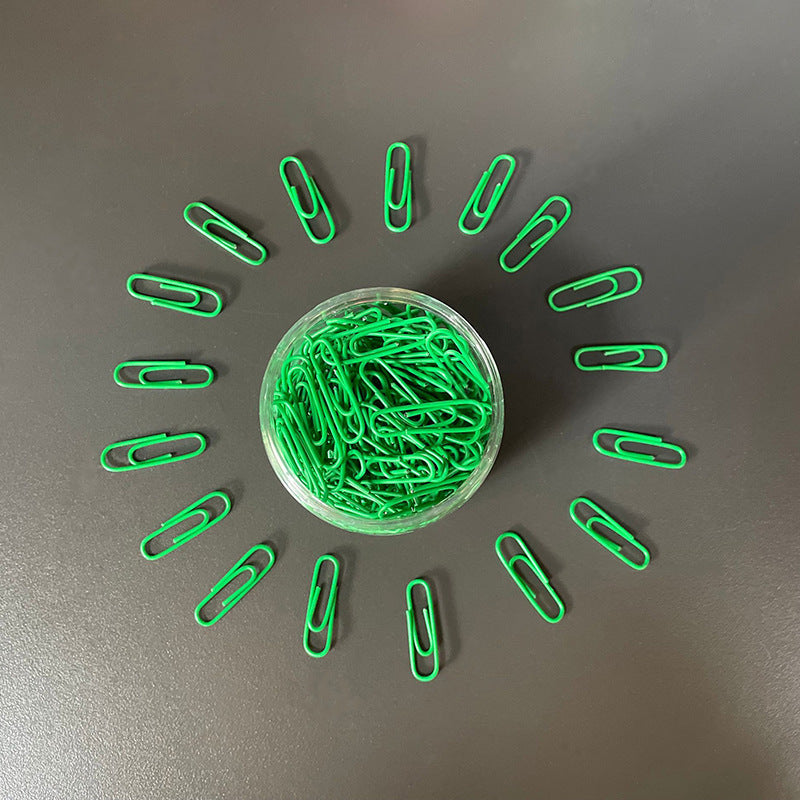 200pcs Metal Paper Clips Candy Paper Clips Office Folder