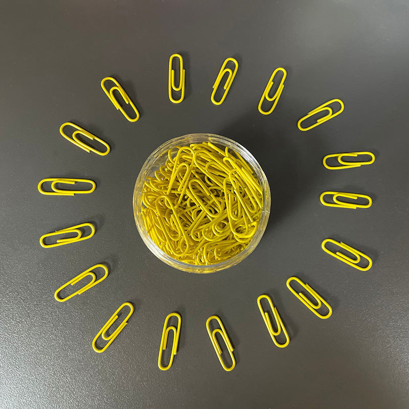 200pcs Metal Paper Clips Candy Paper Clips Office Folder