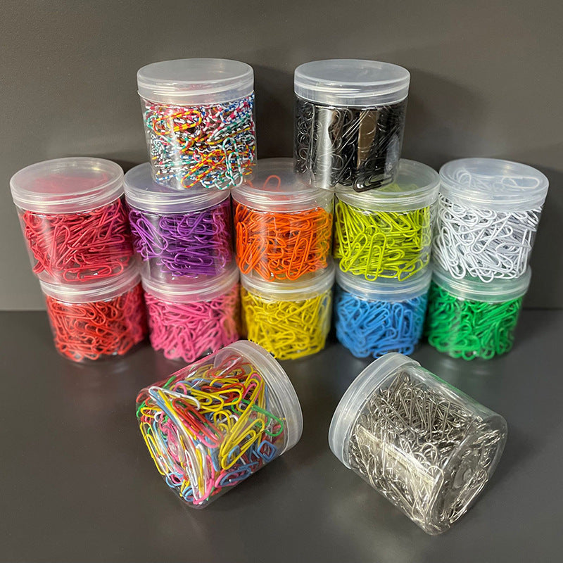 200pcs Metal Paper Clips Candy Paper Clips Office Folder