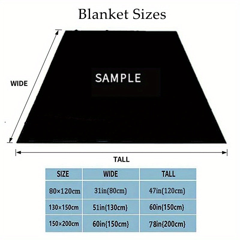 Peacock Feathers Pattern Flannel Blanket Cozy Soft Blanket For Travelling