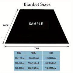 Peacock Feathers Pattern Flannel Blanket Cozy Soft Blanket For Travelling