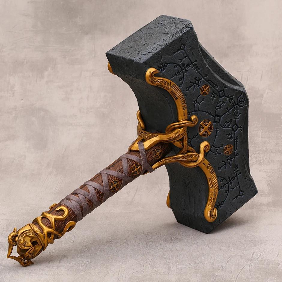 35in Anime Game Cosplay Hammer Figure Collectible Model Statue