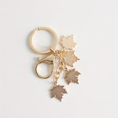 Maple Leaf Keychain Pendant Decoration For Car Keys Backpacks Wallets