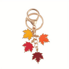 Maple Leaf Keychain Pendant Decoration For Car Keys Backpacks Wallets