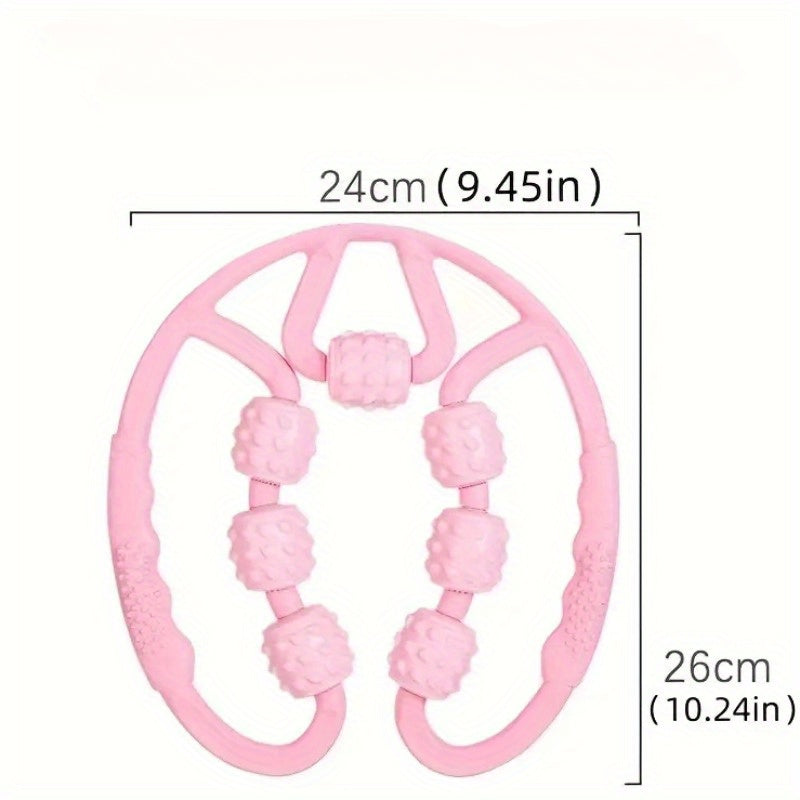 360 Adjustable Circular Leg Clip 7 Wheels Yoga Roller for Muscle Relaxation