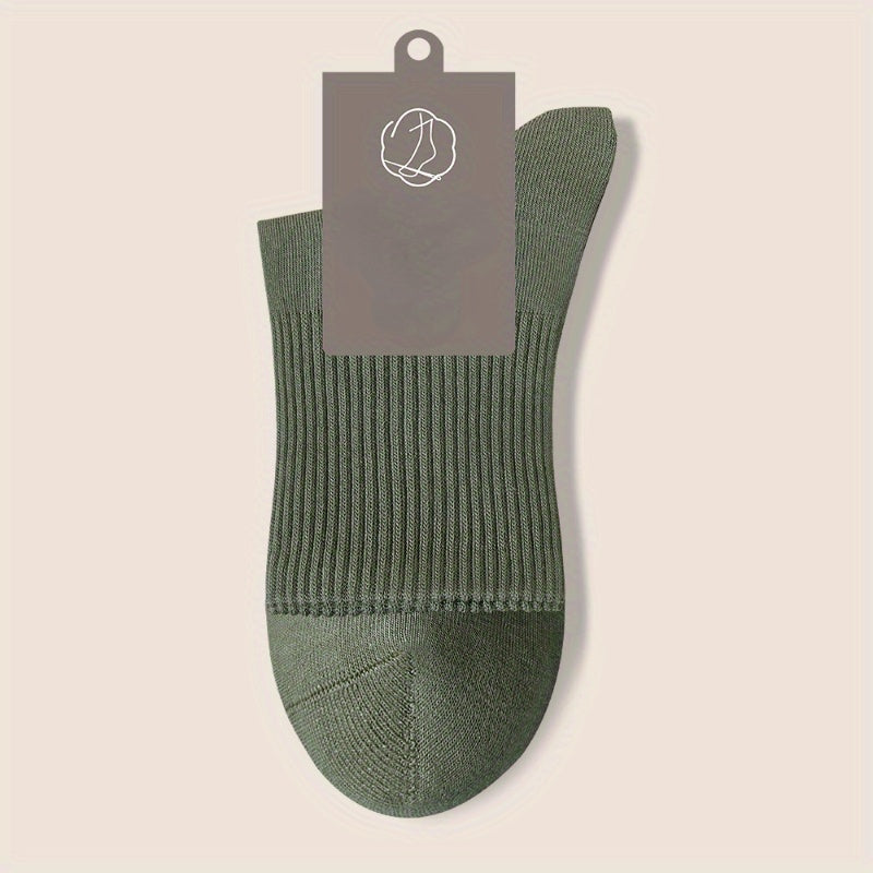 Men's Crew Socks Warm Cotton Comfy Casual Outdoor Wear