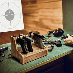 Solid Wood Rack Holder With Drawer