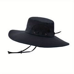 Summer Wide Brim Bucket Hat Breathable Sun Hat for Outdoor Fishing