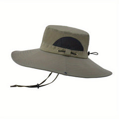 Summer Wide Brim Bucket Hat Breathable Sun Hat for Outdoor Fishing