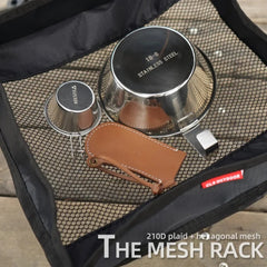 Camping Table Hanging Net Basket Portable Mesh Organizer for Cookware