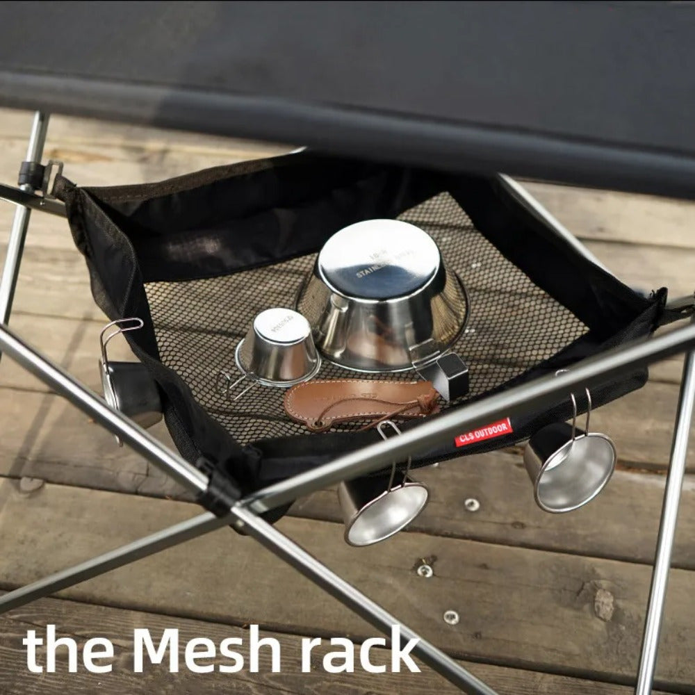 Camping Table Hanging Net Basket Portable Mesh Organizer for Cookware