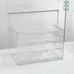 Transparent Grid Storage Box Drawer Organizer Jewelry Storage