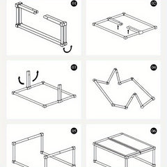 Portable Aluminum Outdoor Folding Table Small Picnic Camping Coffee Table