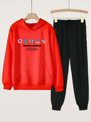 Tie Dye Hoodies & Jogger Pants Set for Girls - Spring Fall Sports Gift