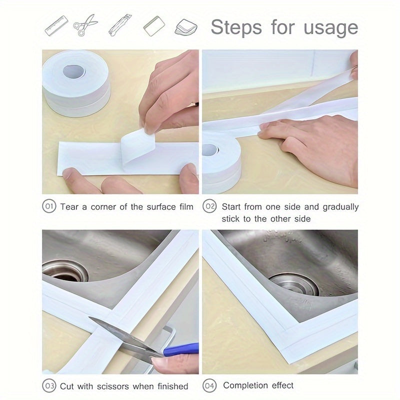 Self Adhesive Wall Caulk Strip Waterproof Tape