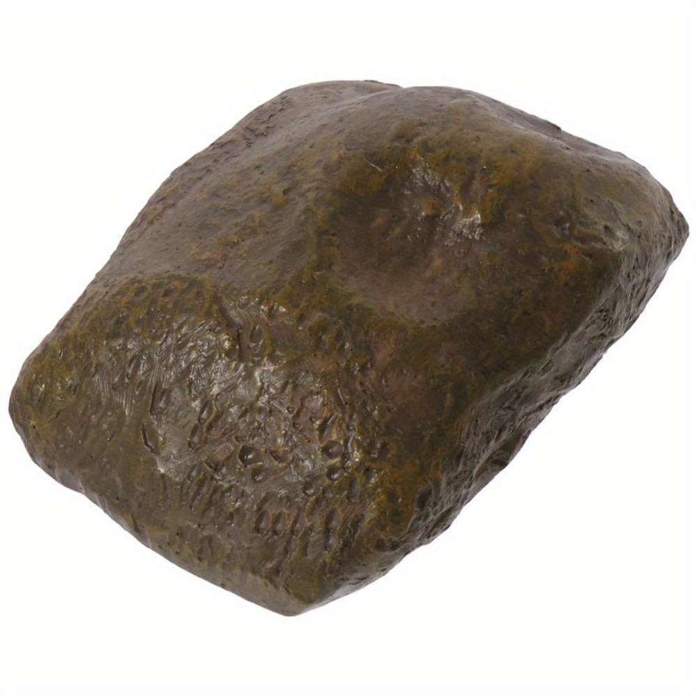Resin Stone Storage Box Key Deposit Box Brown Decor