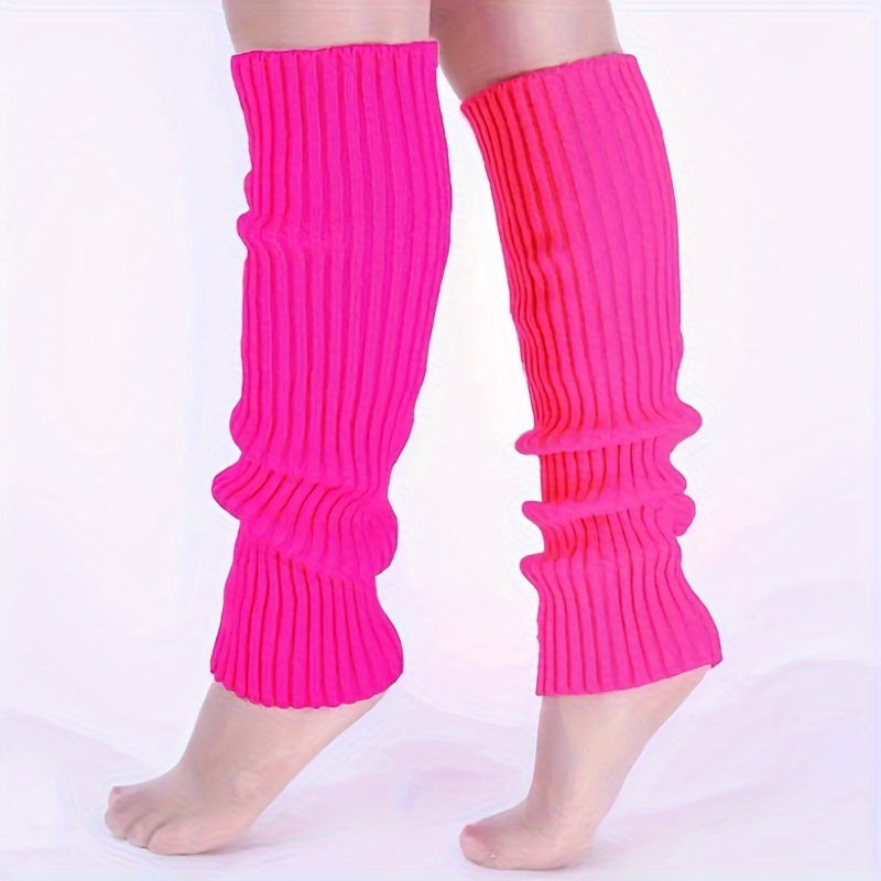 Y2k Knitted Leg Warmer Knee High Socks Women