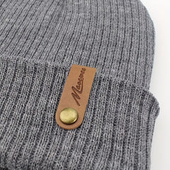 Unisex Casual Beanie Hat With Gloves Set Winter Outdoor Thick Warm Knitted