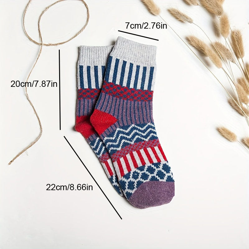 5 Pairs Thick Warm Wool Socks for Men
