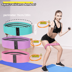 3pcs Yoga Resistance Ropes Set Non slip Stretching Bands Hip Lifting Training