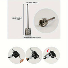 5pcs Sport Ball Inflating Pump Needle Soccer Basketball Air Valve Adaptor